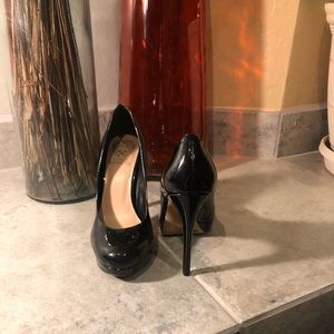 Vince Camuto Black Patent Leather Heels